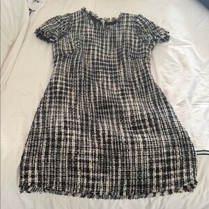 kate spade Black and White Tweed Mini Dress